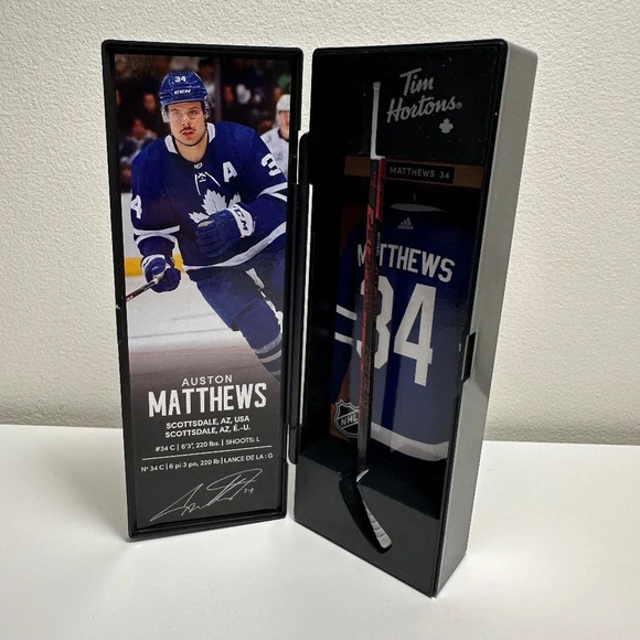 Tim Hortons NHL superstar collectible  sticks 34 Matthews - Picture 7 of 9